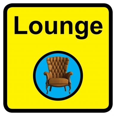 Lounge Sign Dementia Friendly - 300mm x 300mm